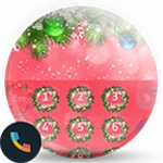 Logo of Theme Dialer Xmas Red android Application 