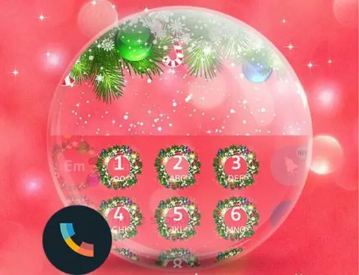 Theme Dialer Xmas Red android App screenshot 0