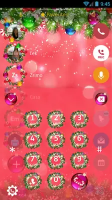 Theme Dialer Xmas Red android App screenshot 3